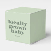 地元で育った赤ちゃんシャワー | モダン、ミニマルSAGE フェイバーボックス (正面サイド)