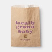 地元で育った赤ちゃんシャワー |モダン & PURPLE フェイバーバッグ (正面)