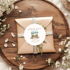 地元で育った赤ちゃんシャワー ラウンドシール