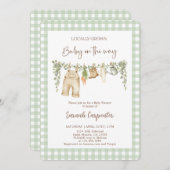 地元で育った赤ちゃんシャワー 招待状 (正面/裏面)
