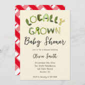 地元で育った赤ちゃんシャワー 招待状 (正面/裏面)