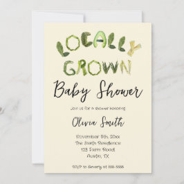 地元で育った赤ちゃんシャワー 招待状