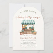 地元で育った赤ちゃんシャワー 招待状 (正面)