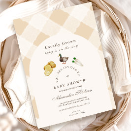 地元で育った赤ちゃんシャワー 招待状