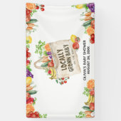 地元で育った赤ちゃんシャワー 横断幕 (縦)