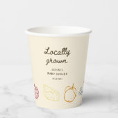 地元で育った赤ちゃんシャワー 紙コップ (正面)