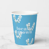 地元で育った赤ちゃんシャワー |色ブロック青 紙コップ (裏面)