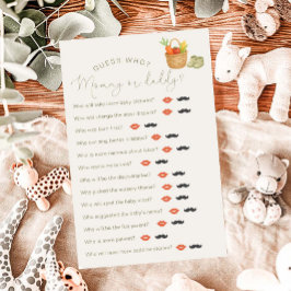 地元で育った赤ちゃんシャワー「誰を当てる」ゲーム