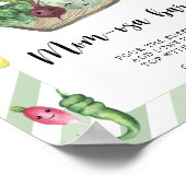 地元で育った赤ちゃんシャワー – momosaバー ポスター (角)