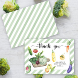 地元で育った赤ちゃん感謝していシャワー サンキューカード