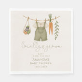 地元で育った赤男女兼用ちゃんシャワー スタンダードランチョンナプキン (正面)