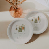 地元で育った赤男女兼用ちゃんシャワー ペーパープレート