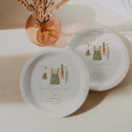 地元で育った赤男女兼用ちゃんシャワー ペーパープレート