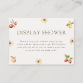 地元で育った赤素朴ちゃんシャワー表示シャワー エンクロージャーカード (正面)