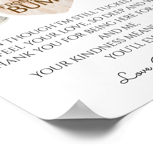 地元で育った農場の赤ちゃんシャワーのバンプメッセージ ポスター (角)