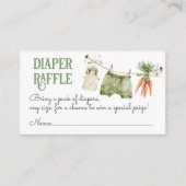 地元で育った農場ボホベイビーシャワーオムツ エンクロージャーカード (正面)