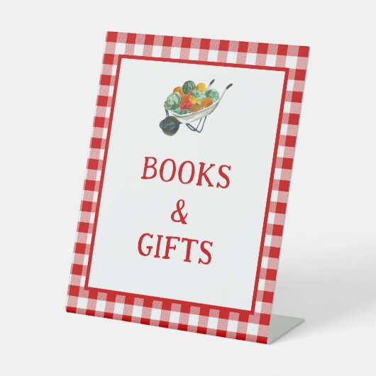 地元で育った農家のマーケットブックとギフトサイン 台座サイン (正面)