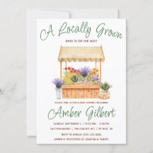 地元で育った農家の花市場ベビーシャワー