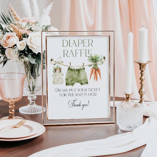 地元で育った農家の赤ちゃんシャワーおむつラッフル ポスター