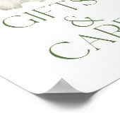 地元で育った農家の赤ちゃんシャワーギフトカードのサイン ポスター (角)