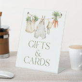 地元で育った農家の赤ちゃんシャワーギフトカードのサイン 台座サイン (インサイチュ)