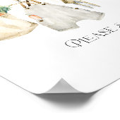 地元で育った農家の赤ちゃんシャワーゲストブック ポスター (角)