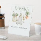 地元で育った農家の赤ちゃんシャワー飲料の看板 台座サイン (インサイチュ)