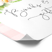 地元で育った農家はピンクの本や贈り物を販売している ポスター (角)