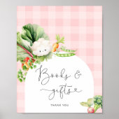 地元で育った農家はピンクの本や贈り物を販売している ポスター (正面)