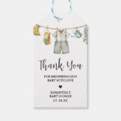 地元で育った農家ベビーシャワーメッセージカード ギフトタグ (正面)