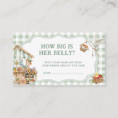 地元で育った農家市場どのように彼女の腹は大きい エンクロージャーカード (正面)