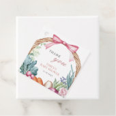 地元で育った農家市場の女の子ベビーシャワー フェイバータグ (インサイチュ)