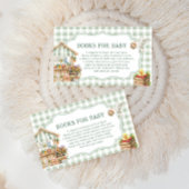 地元で育った農家市場の書籍ベビーチケット エンクロージャーカード