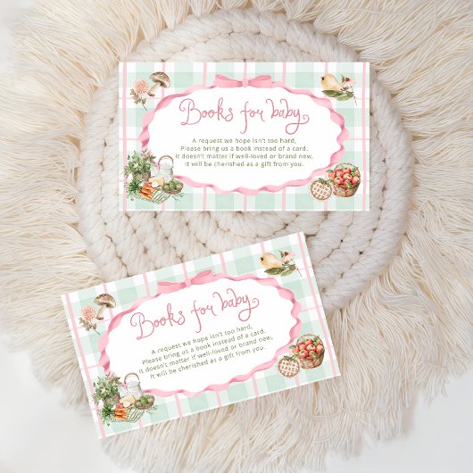 地元で育った農家市場の書籍ベビーチケット エンクロージャーカード