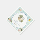 地元で育った農家市場の男の子の赤ちゃんシャワー スタンダードカクテルナプキン (角)