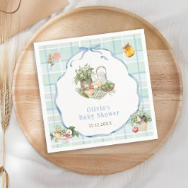 地元で育った農家市場の男の子の赤ちゃんシャワー スタンダードカクテルナプキン