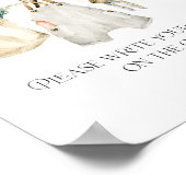 地元で育った農家市場の赤ちゃんシャワーの願い ポスター (角)