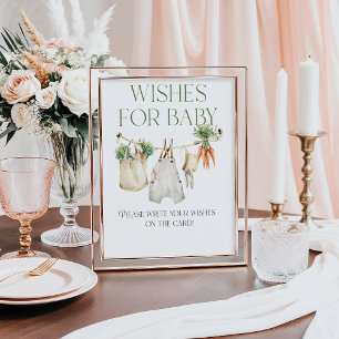 地元で育った農家市場の赤ちゃんシャワーの願い ポスター