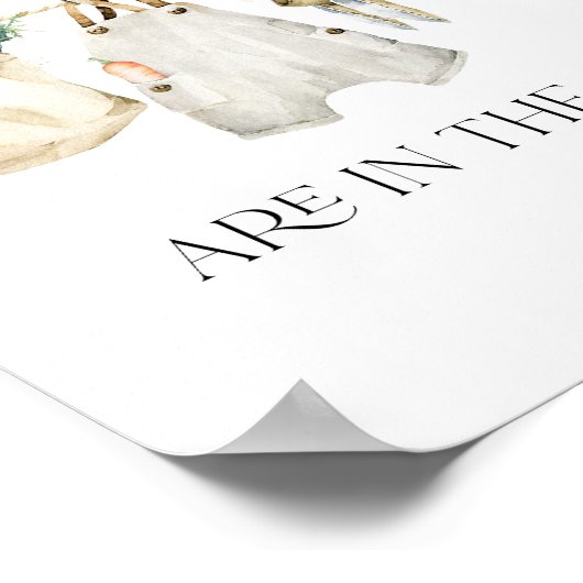 地元で育った農家市場の赤ちゃんシャワー推測ゲーム ポスター (角)