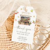 地元で育った農家市場の赤ちゃんシャワー賛成 ギフトタグ