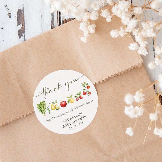 地元で育った農家市場の赤ちゃんシャワー賛成 ラウンドシール