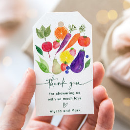 地元で育った農家市場の赤ちゃんシャワー ギフトタグ