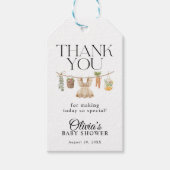 地元で育った農家市場の赤ちゃんシャワー ギフトタグ (正面)