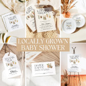 地元で育った農家市場の赤ちゃんシャワー サンキューカード