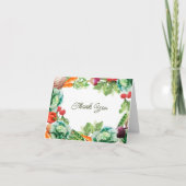 地元で育った農家市場の赤ちゃんシャワー サンキューカード (正面)