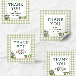 地元で育った農家市場の赤ちゃんシャワー スクエアシール