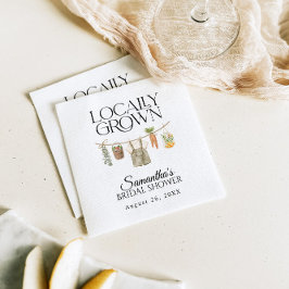 地元で育った農家市場の赤ちゃんシャワー スタンダードカクテルナプキン