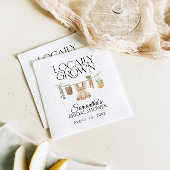 地元で育った農家市場の赤ちゃんシャワー スタンダードカクテルナプキン