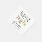 地元で育った農家市場の赤ちゃんシャワー スタンダードカクテルナプキン (角)