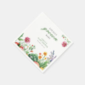 地元で育った農家市場の赤ちゃんシャワー スタンダードカクテルナプキン (角)